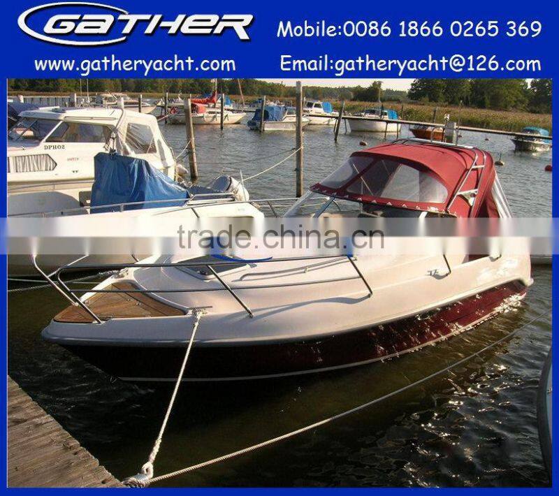 hot sale 7m walkaround fishing cabin boat