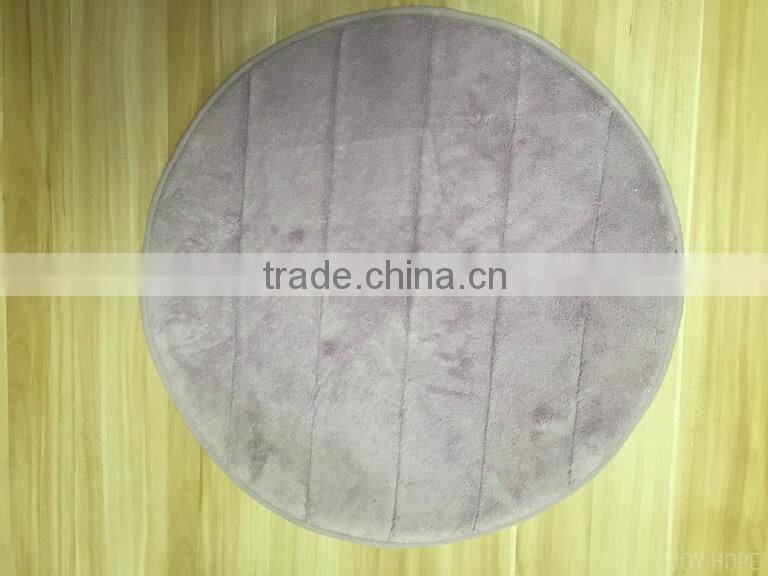 Microfiber bath rugs with TPR backing