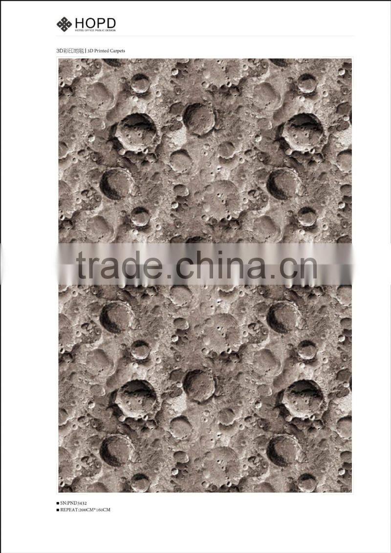 Luxury design pattern 3D printed Carpet for decoration