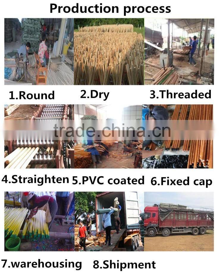 Household cleaning tool coated pvc and cap broom handle