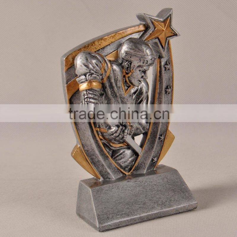 Sports resin sculpture for sports souvenir