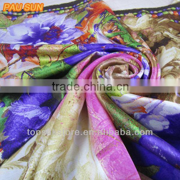 vintage style silk scarf fabric
