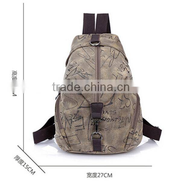 2014 new and hot men backpack fashion canvas backpack bags