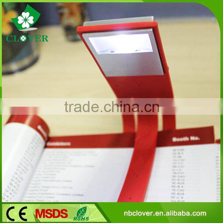 Flexible bedside book reading light 1 led clip light for reading