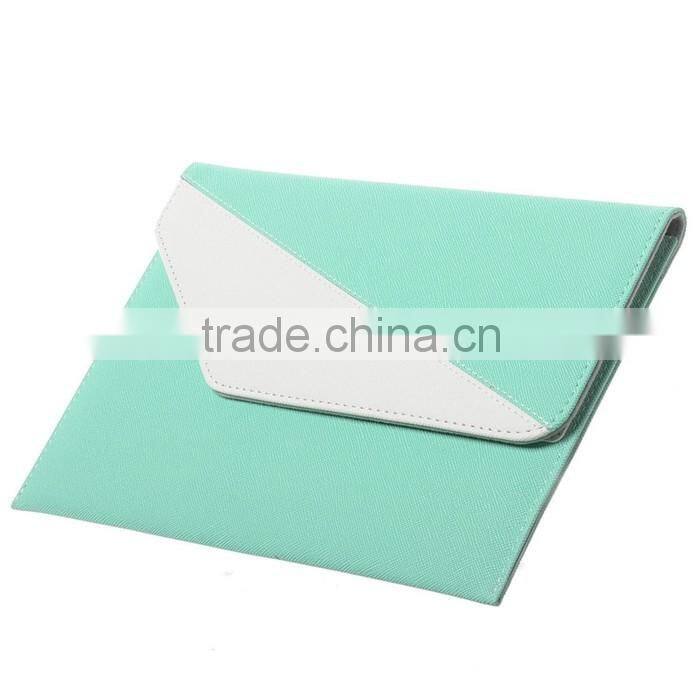 2-Tone PU Leather Envelope Sleeve Pouch for Tablet with Card Holders