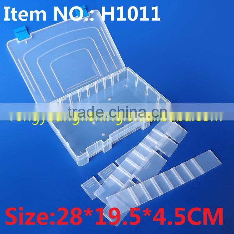 H0412 27.5*18.5*4.5Cm Multipurpose Plastic Box Fishing Tackle Box