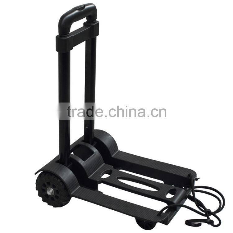 Lightweight luggage metal folding cart /Portable folding shopping luggage trolley/Multi-function telescopic folded shopping cart