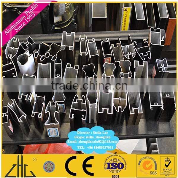 Wow!! anodized aluminium frame OEM/timber grain aluminium profile to make door and window/paper transfer wood grain alu profiles