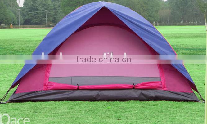 2 Person Double Layer Single Door Camping Tent
