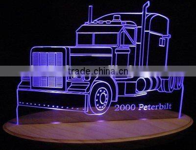 Acrylic Sleepy Light 9.25''x6.3''x9.25'' / Acrylic Lighted Edge Lit LED