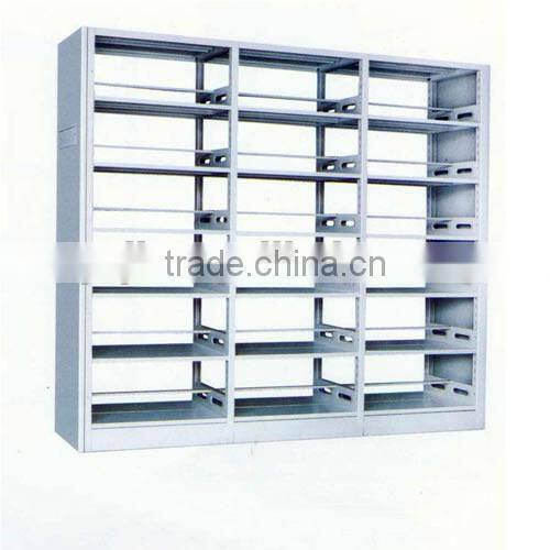 Metal Double Sided wooden guard Library Bookshelf/Bookstore Bookshelf