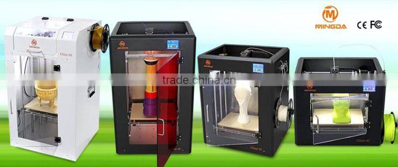 FDM rapid prototyping machine , MINGDA Glitar 4C 3d printer in high quality , smooth 3d model maker