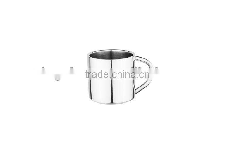 Stainless steel coffee mug220/300/400ml steel handle mug