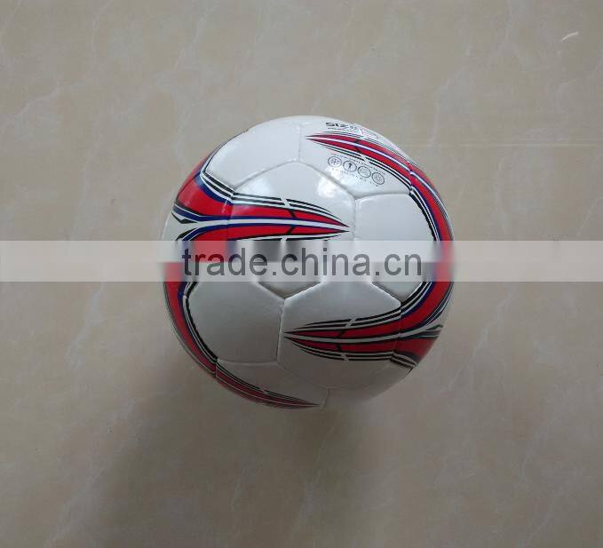hand stitched size 5 soccer ball in PU material