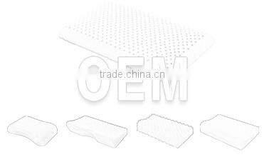 Contour shape latex foam child pillow