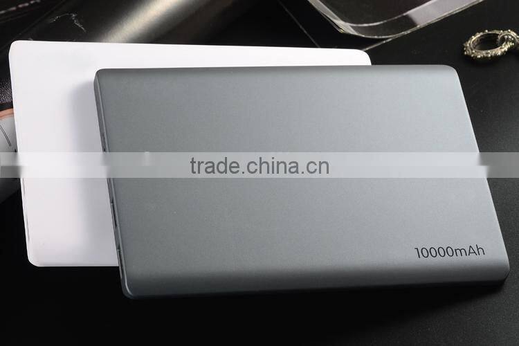 Most fashionable in America market 10000mah high capacity dual usb power bank with LED indicator