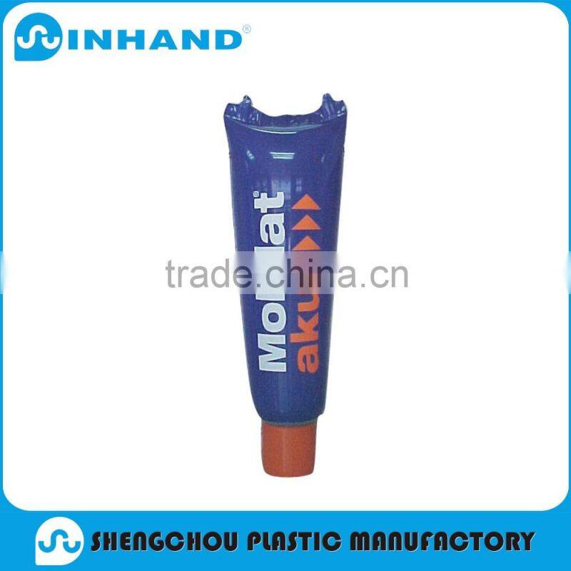 Advertising big PVC inflatable big bottle with cartoon printing