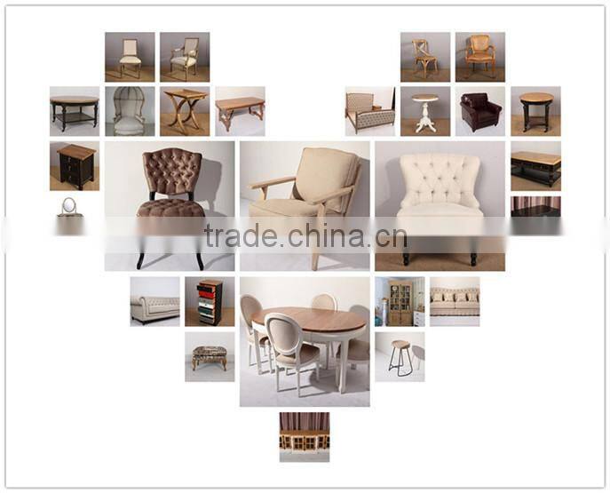 Antique PU leather wood bedroom furniture