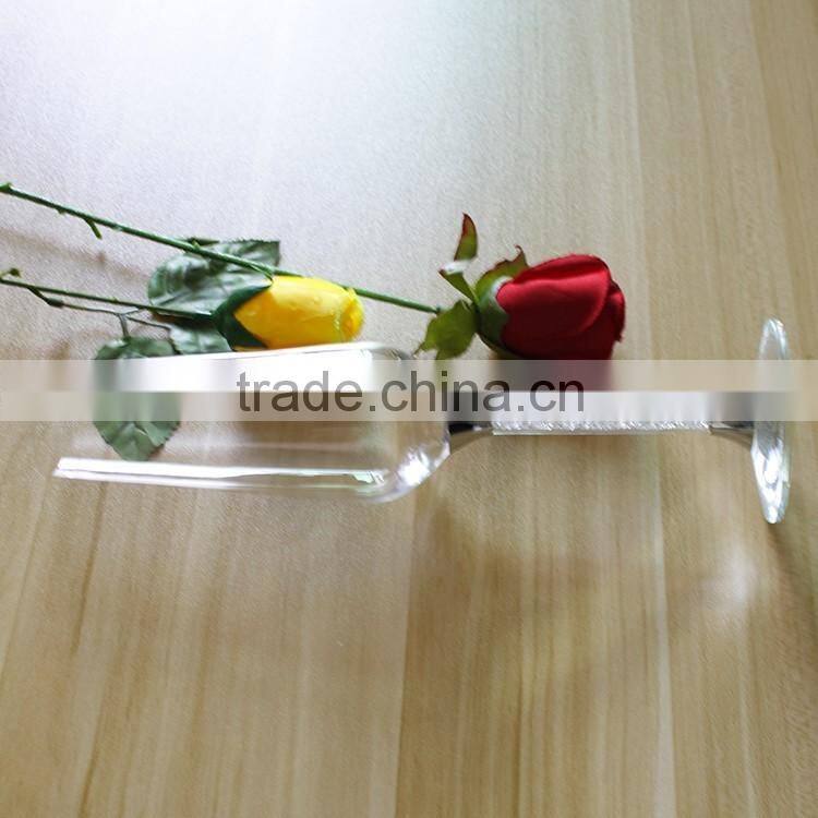 High quality love gifts unique cheap toasting wine glasses set metal stem champagne flutes/couples wedding drinking glasses cup