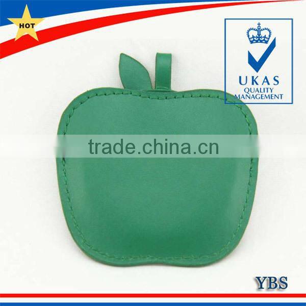 New Design Cheap Round Pocket Mirror Leather Lipstick Case Mirror