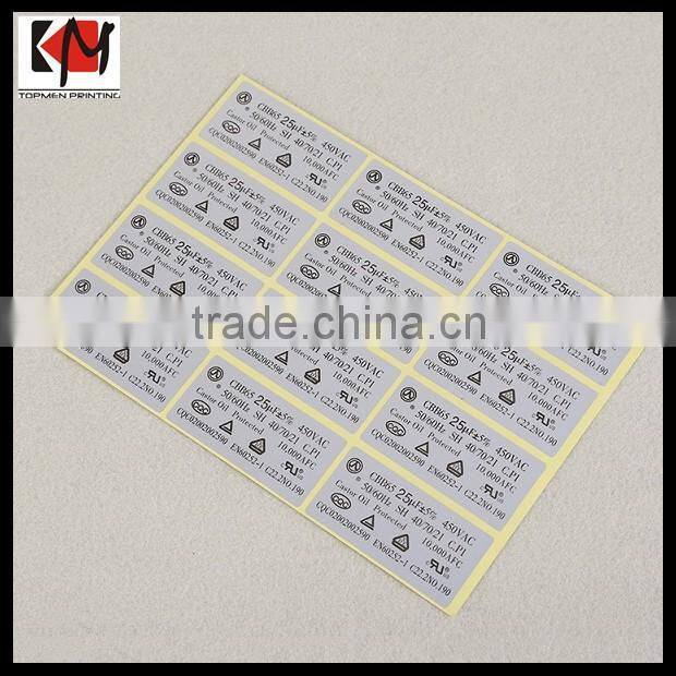 Custom Printings None-Moveable Label Sticker Self Adhesive Vinly Label Printing