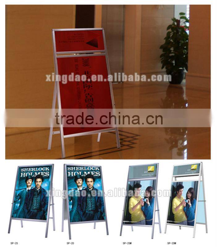 Aluminum retractable advertising poster stand