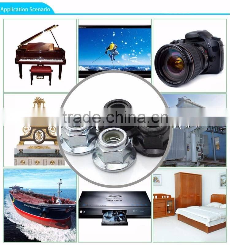 Quality assurance colored hex flange nuts