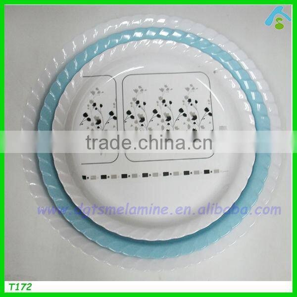 4set printed hard plastic tray