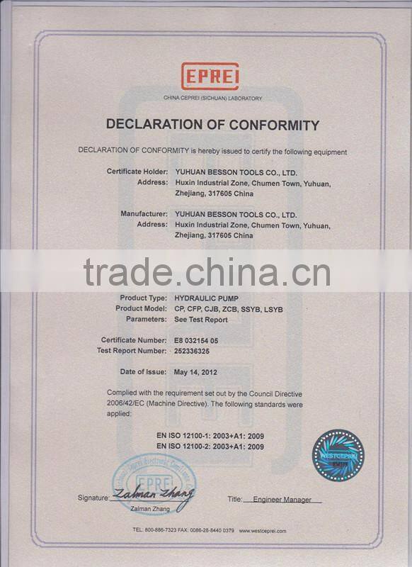 CE approved foot-operated hydraulic pump CFP-800D