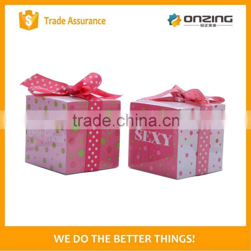 Cube shape design paper note pads with logo