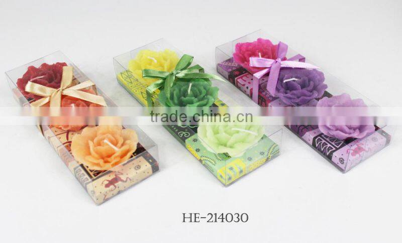 lotus flower shape floating candle gift set