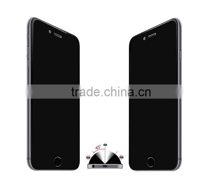 2.5D 9H explosion-proof Anti-privacy tempered glass screen protector for iphone 7.