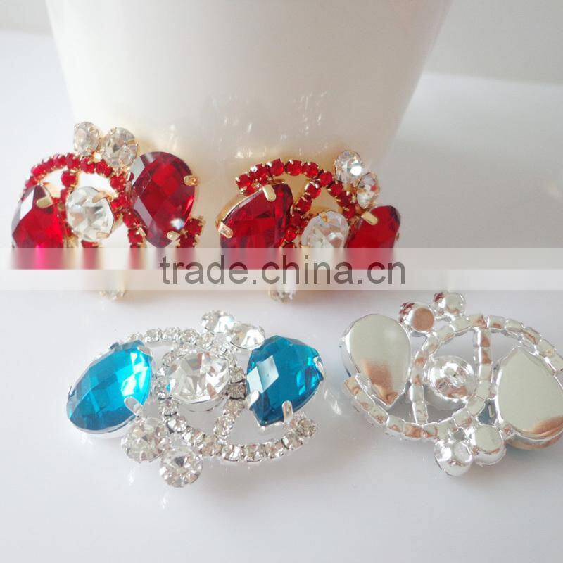 Hot!!! Colorful Rhinestone Button with 888Crystal for Wedding Dress Decoration