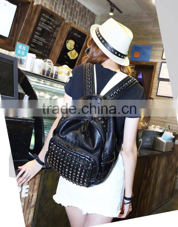 Iterm no.: JM8020/8020S Punky Hot-sell styPU leather school bag/ fashion backpack