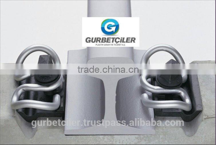 Nylon plastic dowel for screw spike, railway accessories made in Turkey