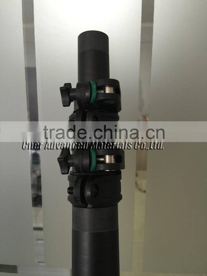 2016hot sale window cleaning telescopic pole,high modulus carbon fiber telescopic pole,high quality telescopic pole