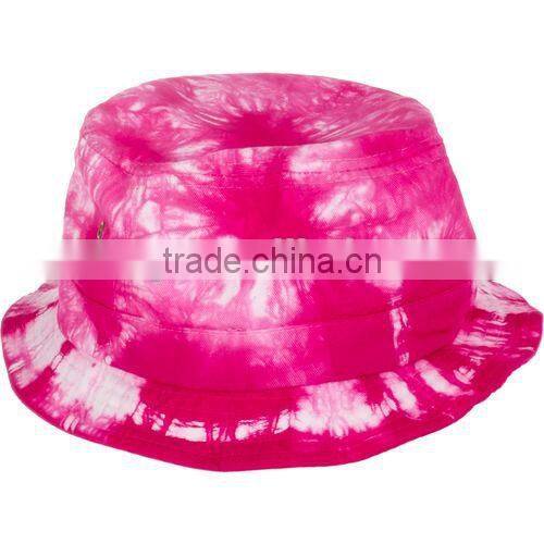custom tie dyed plain bucket hat