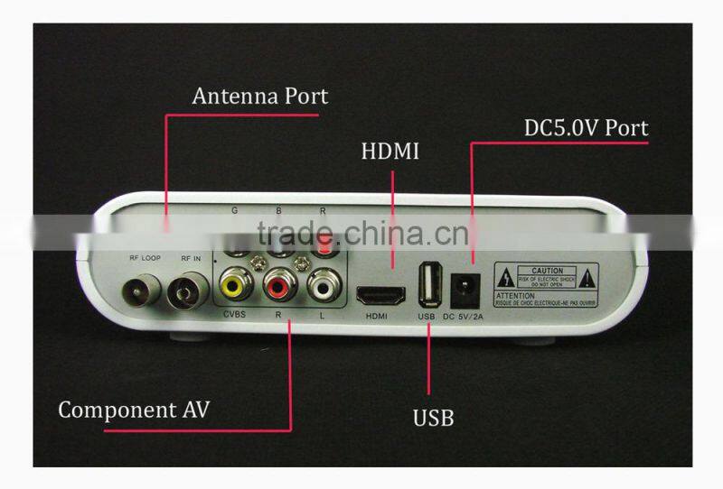Mini Design Charming White Color MPEG4 DVB-C Digital Cable TV Set Top Box