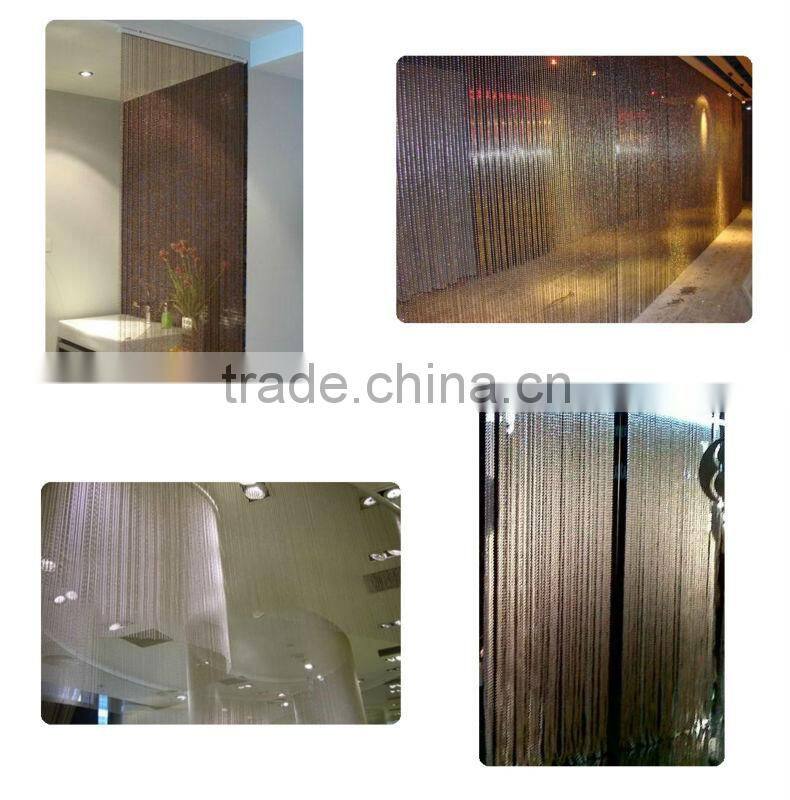 lutongmesh Black Metal Ball Chain Curtain