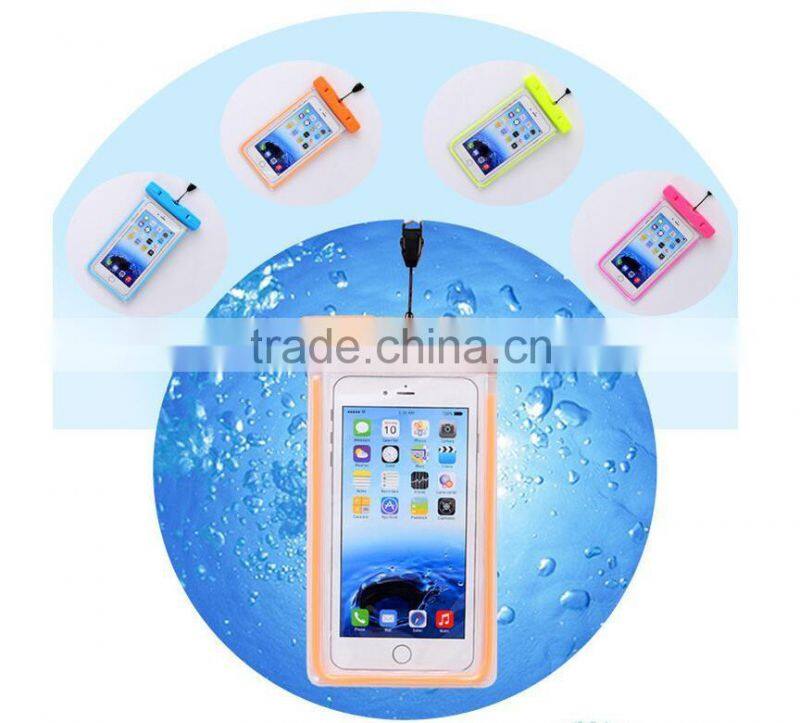 Universal Waterproof Case Outdoor Cellphone Dry Bag for All Phones Fluorescent design