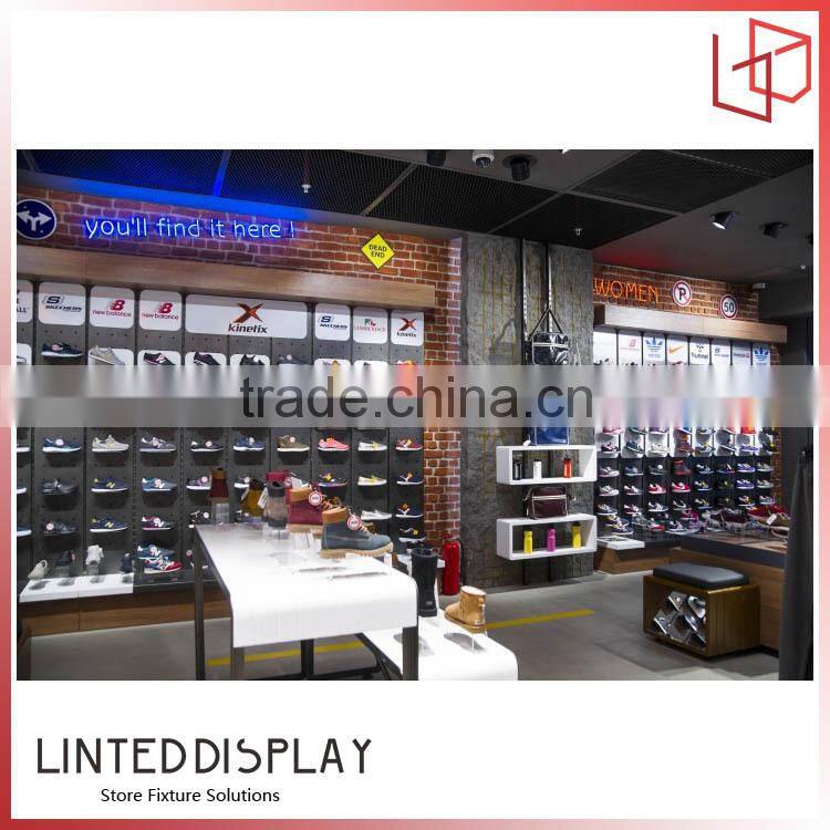 Utility glass shoe rack display