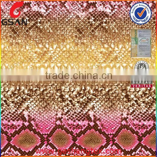 100 polyester tricot fabric Spandex Digital Printed Swimwear Bikini fabric