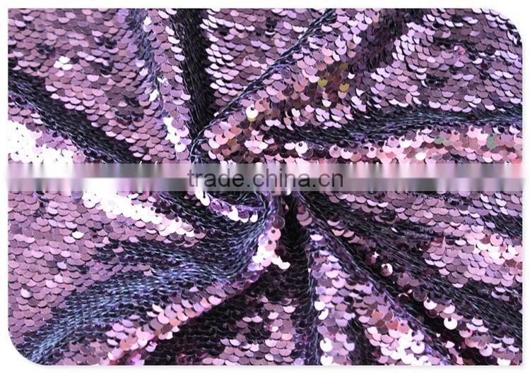 Newest Design Elegant Champagne Fish Scale Sequin Fabric for Evening Dress