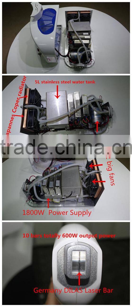 Newest 2000W 20 Million Shots Warranty! 808nm Diode Laser Hair Removal Machine/Supply OEM&ODM Spare Parts/Hand Piece