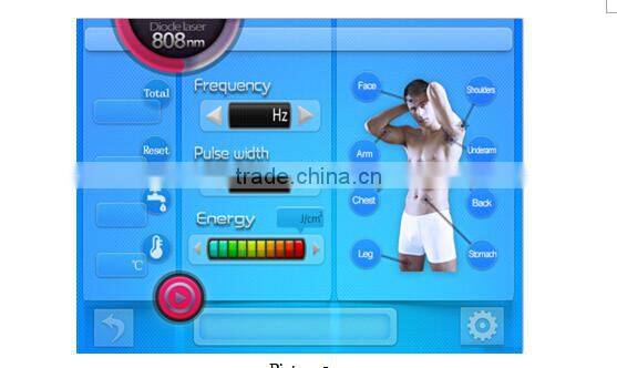 New 808nm diode laser hair removal machine/ hair removal speed 808