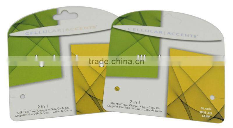 silver stamping paper hang tag for 2 in 1 iph 4S