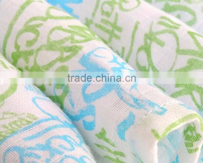 2017 Newest baby cotton blanket/baby muslin swaddle blanket