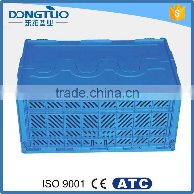 High quality collapsible crate, collapsible plastic crate, stackable crates