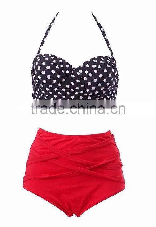 2017 Ladies high waist bathing wear