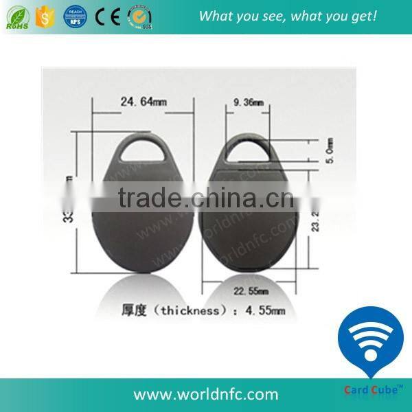 13.56MHz 1k RFID Key fob with Printing Unique Number